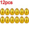 6-24pcs Golden Easter Eggs Plastic Fillable Egg Easter Egg Hunt Game Prizes Home Decoration Supplies Kids Birthday Party Favors