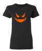 Vampire Pumpkin Emoticon Sarcastic Novelty Graphics Funny Womens T-Shirt
