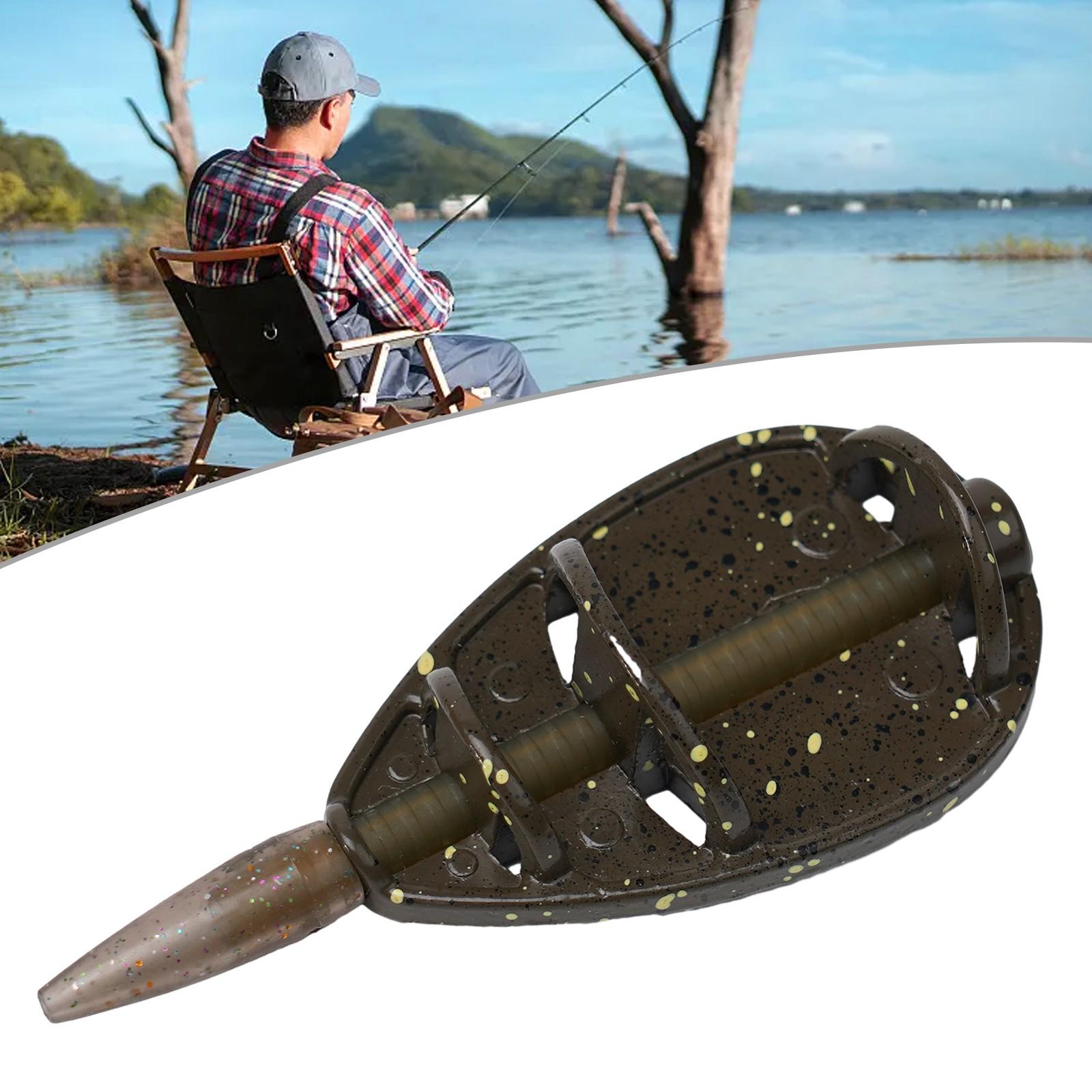 

Кормушка для рыбалки на берегу реки Кормушка для ловли карпа, цинковый сплав 1 шт. 35g