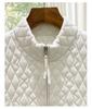 Nanyou Women's Diamond Pattern Wool Stand Collar Zipper Vest - Stylish & Versatile for Autumn/Winter Layering