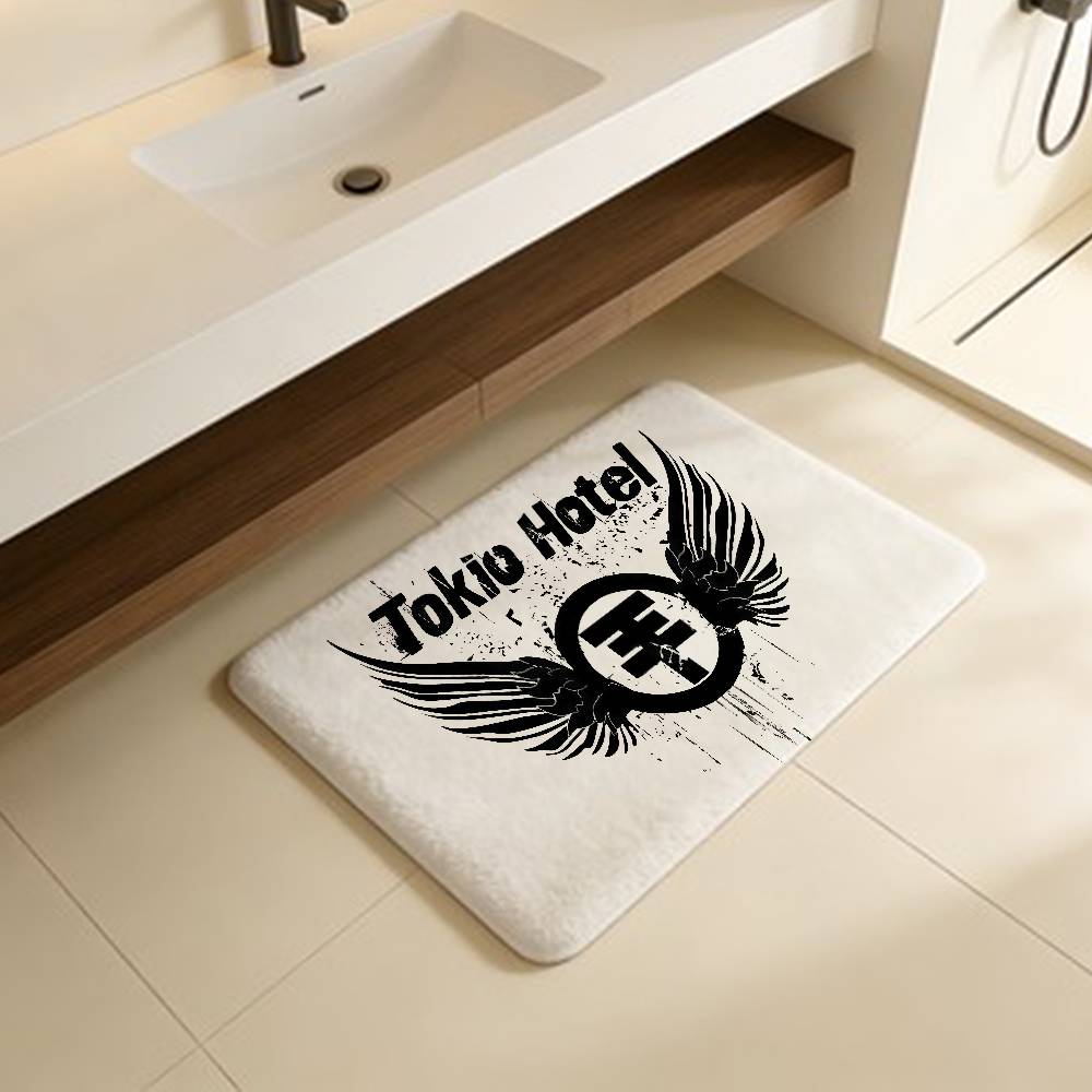 Hot Band T-Tokio H-Hotel Floor Mat INS Style Soft Bedroom Floor House Laundry Room Mat Anti-skid Household Carpets