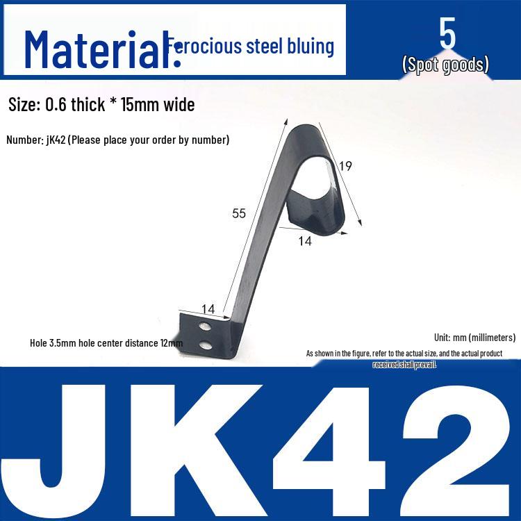 Stainless Steel Spring Clip: Metal Crimp, Wire Baffle, Pipe Holder, Conductive Manganese.