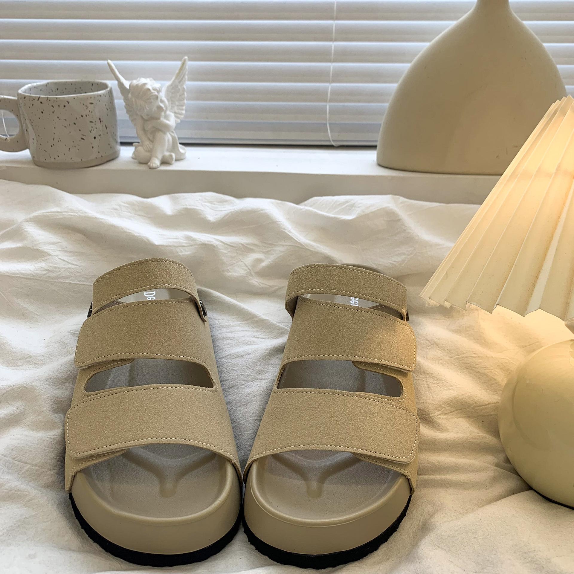 

Платформенные сандалии женская верхняя одежда весна и лето новые сандалии с открытым носком универсальные с юбкой и полушлепанцами 40