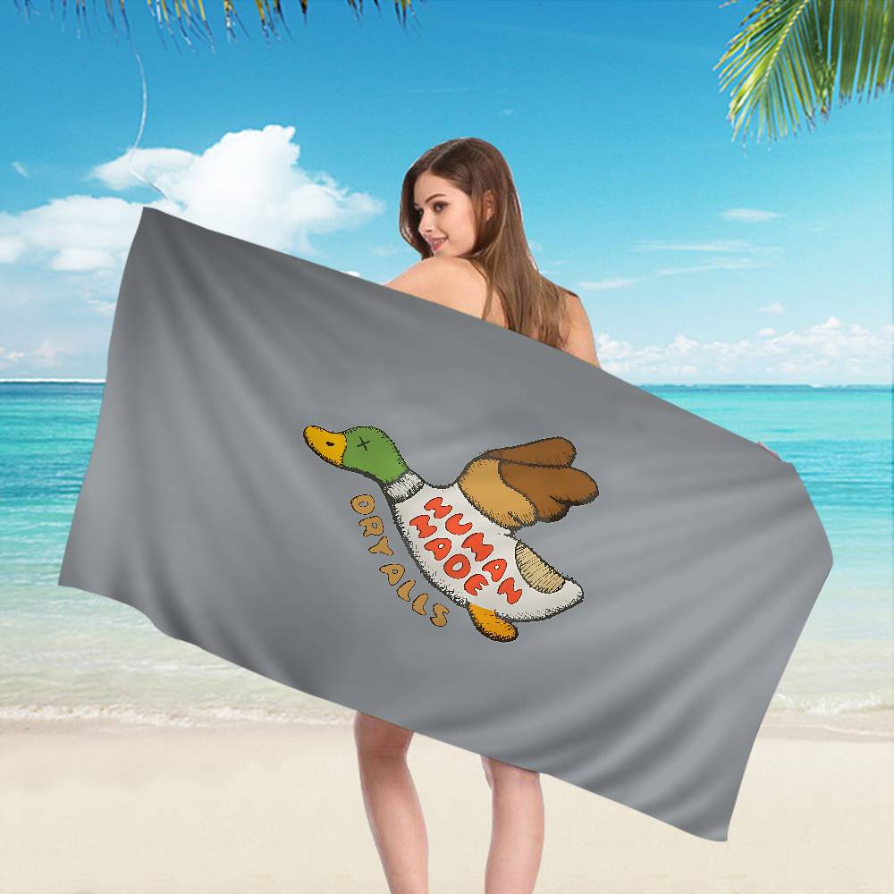 Fashion H-Human M-Made Big Microfiber Beach Towels Quick Dry Towel Sand Beach Towels Pool Towel for Travel Swim Pool Yoga