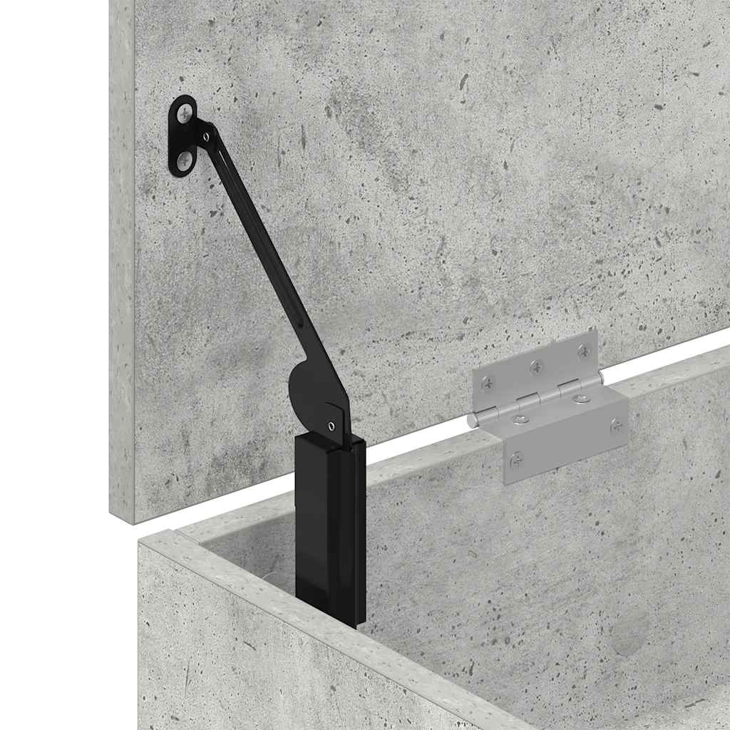Shoe Bench Concrete Grey 102 x 30.5 x 45 cm Engineered Wood