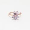 [Official] ESTELLE [WEB Exclusive] Women's Ear Cuff In 10K Pink Gold, March Birth Flower: Violet (0294-0017-0000-0000)
