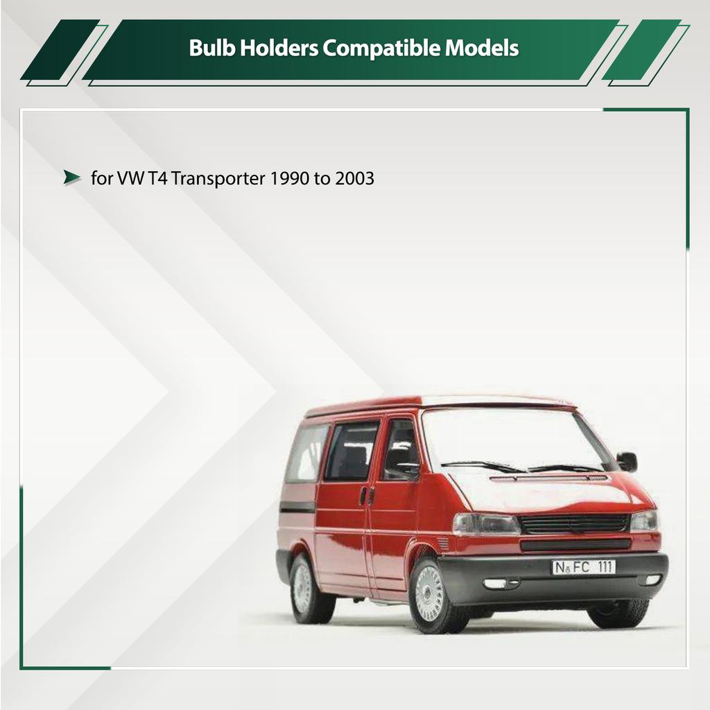 2pcs Car Side Lamp Light Bulb Holders Socket 191941669A For VW T4 Transporter 1990 To 2003 Auto Lights Base Automobiles Parts