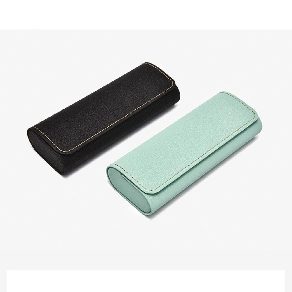 Anti-fall Pressure PU Leather Glasses Box Reading Glasses Eyewear Protector Case  Female