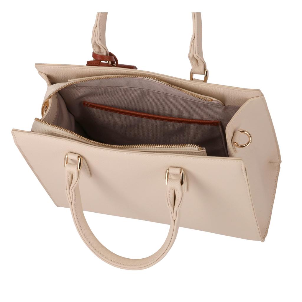Natural Beauty Elena 2-Way Handbag, Ivory