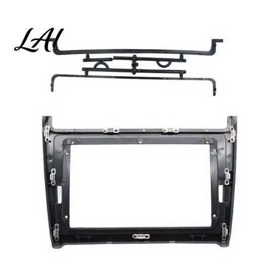 Automotive Interior Trim 9 Inch Radio Dash Kit for Volkswagen 2014 Car Stereo Navigation Fascia Panel Console Bezel with Mounting Brackets