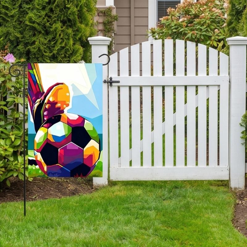 Large 30x45cm 2026 Soccer Event Outdoor Flag Hard Substance For Yard Fence Wall Presentation