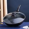 Yibolaite 32cm Cast Iron Non-stick Wok