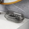 Transparent Double-layer Water-draining Soap Box Non-water-accumulating Sanitary Stand Soap Box Household Soap Box