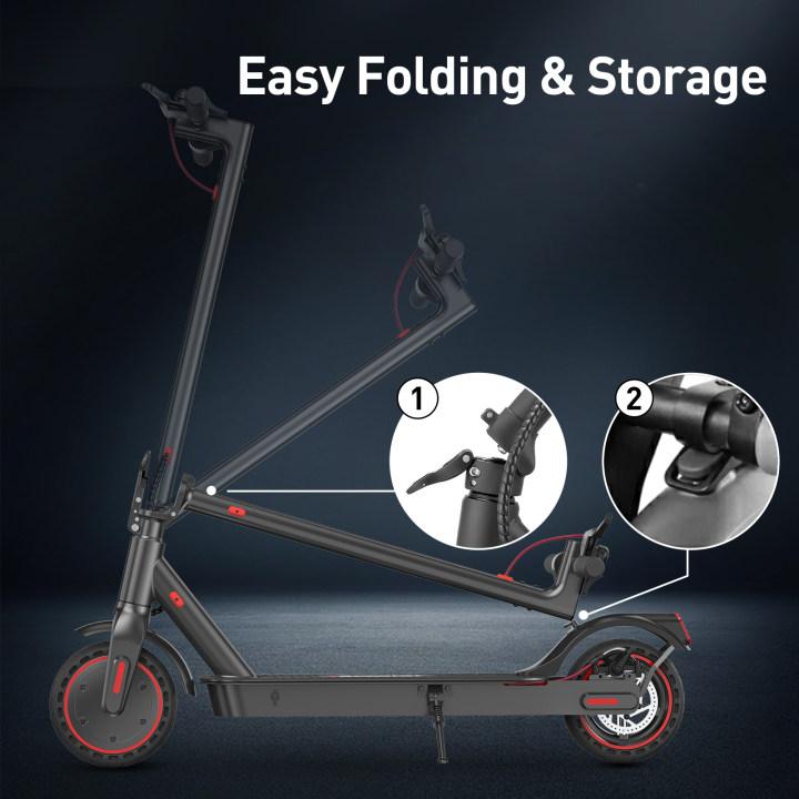 IScooter i9 Trottinette Électrique Pliable Moteur 350W Batterie 36V7.5Ah Vitesse Max 30km/h Pneu Nid d'Abeille 8.5 Pouces