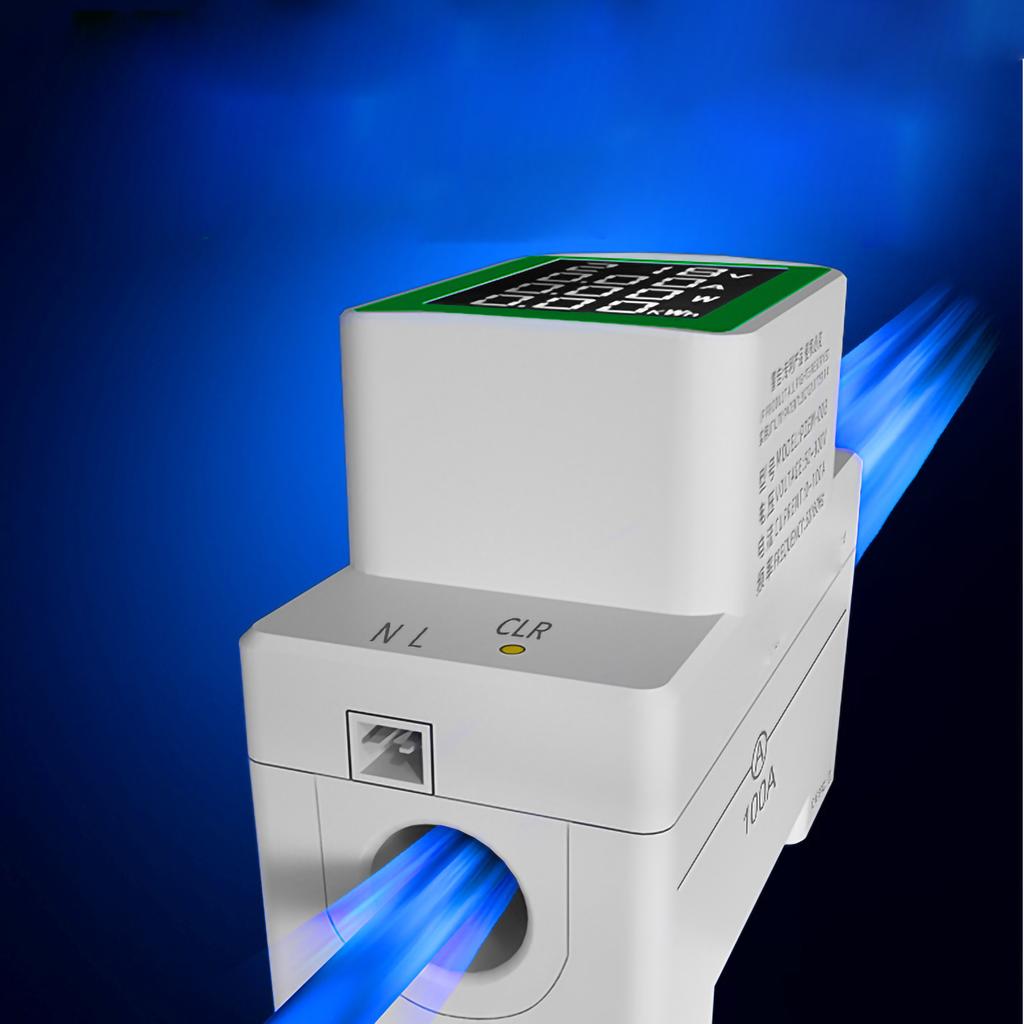 Ammeter Voltmeter Multifunction Digital Voltage Current Meter Tester AC 50‑300V 100A