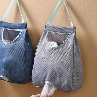 Organizator de depozitare pentru pungi de gunoi de bucătărie, suport pentru sac de cumpărături din plastic, cutie extrasă montată pe perete pentru colectare