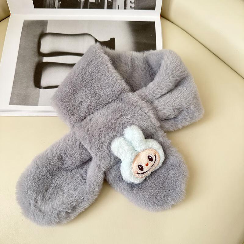 DUTRIEUX Kids' Cartoon Plush Warm Scarf