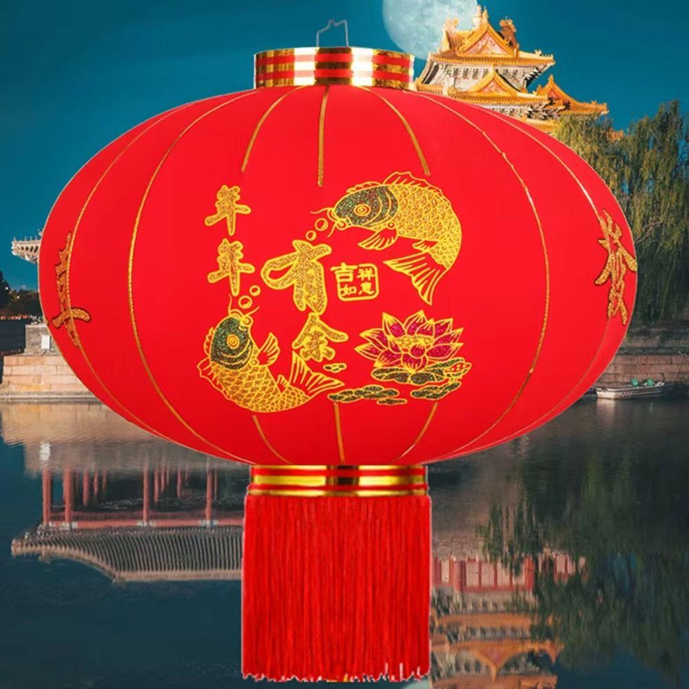 with Tassel Year of the Horse Lantern Red Chinese New Year Lantern  for Spring Festival Decoration
