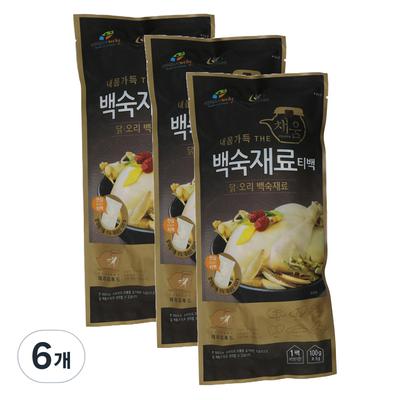Korea Licorice Farming Association Corporation Full of My Body THE Chaeum Boiled Ingredients Tea Bags, 100g, 6 Pieces