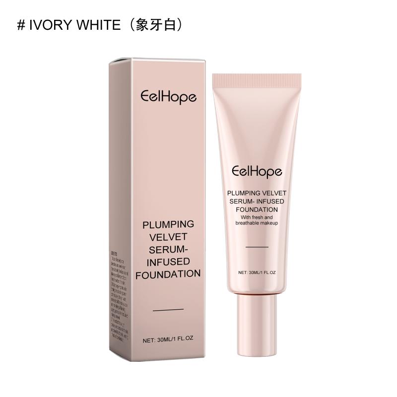 Plumping Velvet Serum Foundation Lightweight Matte Color Changing Cream Effortless Blend for All Skin Types Makeup