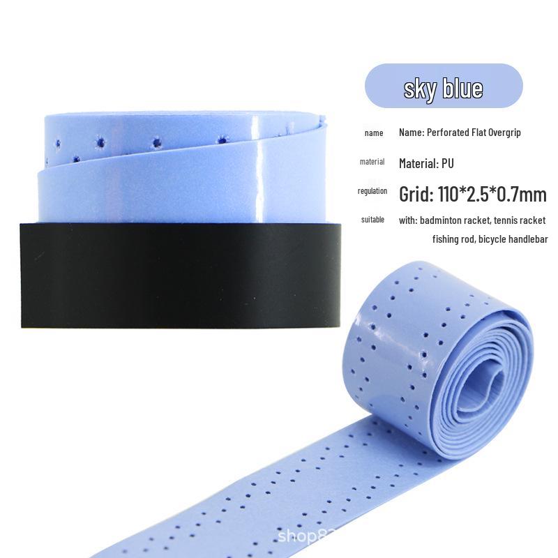Perforated PU Overgrip: Non-slip Sweatband for Badminton & Tennis Rackets