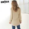 GMXIA Women's Fashion Casual Solid Color Print Autumn Winter Long Sleeve O-Neck Loose Sweaters