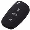 Jingyuqin 3 Buttons Car Silicone Key Cover Styling Case Cover Fob Shell For A-u-di A1 A3 Q3 Q7 R8 A6L TT Key Case Four Car Styling