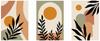 Set of Posters - Leaves, Modern, Boho Geometry PLN014