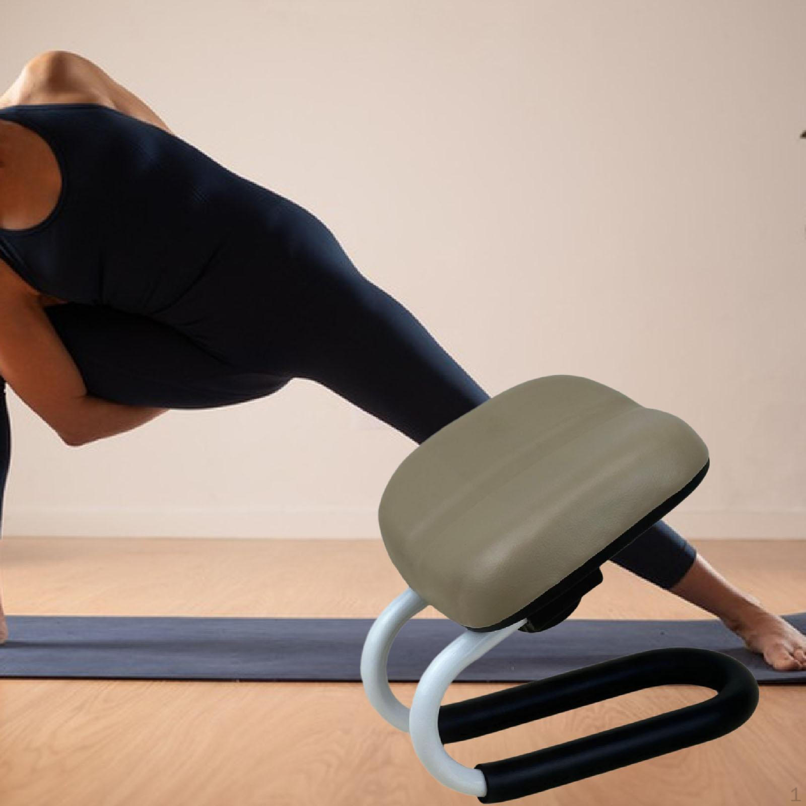 

Скамья для медитации с регулируемой высотой и передним наклоном сиденья, молитвенное кресло Seiza, коленопреклоненный табурет для пола Beige