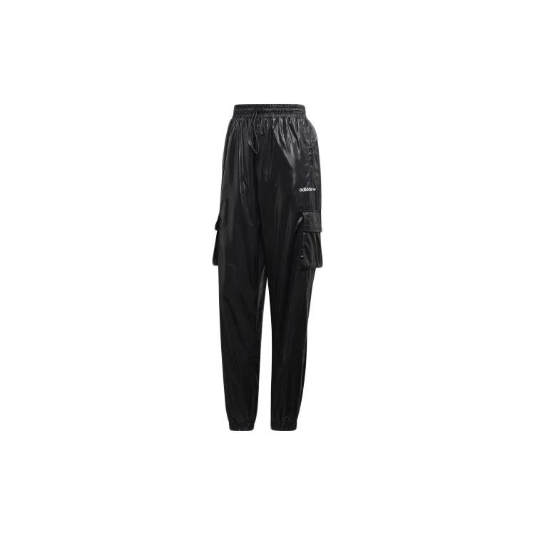 (WMNS) adidas originals Shiny Athleisure Track Pants  Metallic Black  Women s GC8755 S