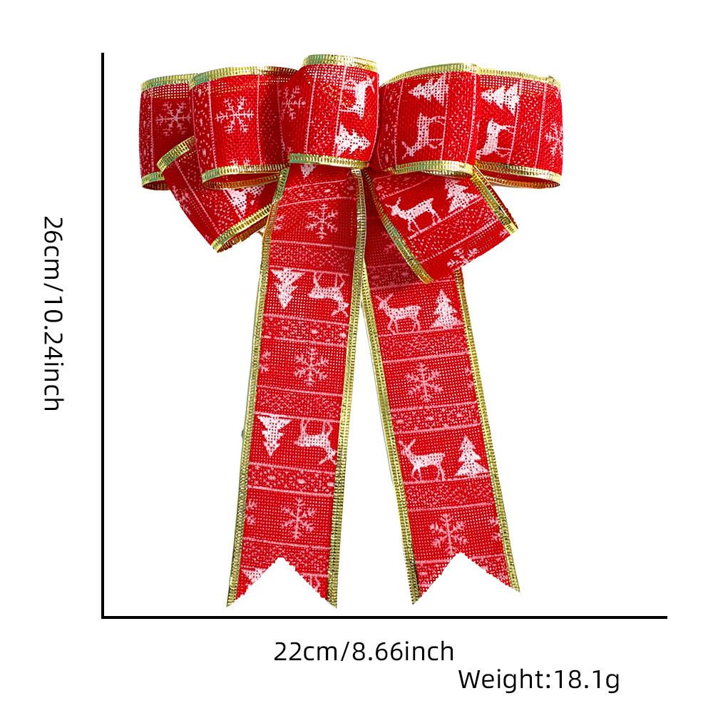 And Vibrant Red White Reindeer Christmas Bow Decoration With Gift Box Perfect For Holiday Festivities