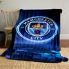 Manchester City Designed Flannel blanket for bedroom, living room, sofa, and nap