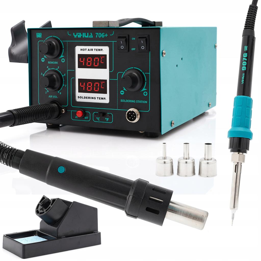 Zestaw Stacja Lutownicza Yihua 706+ Groty Kit10