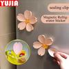 Sakura Magnetic Fridge Clip Petal Sealing Clip Fridge Magnetic Sticker Snack Clip Flower Decoration