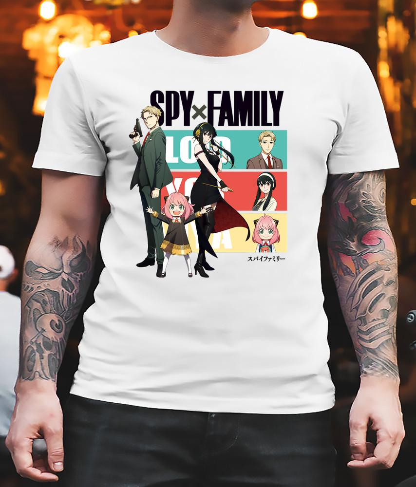 SPY x FAMILY Unisex T-Shirt for Men  Women Anime Loid Yor Anya Bond Shirt Unisex T-Shirt L