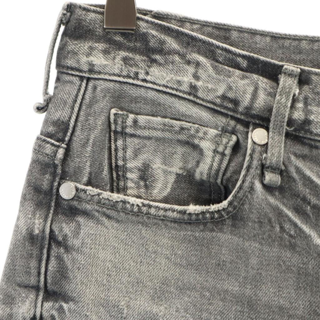 Upper Hights Made In Japan Tapered Denim Pants 24 Gray Jeans Women Used