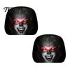 Funny Prank Car Accessories 2Pcs Ghost Face Headrest Covers, Halloween Horror Seat Decorations, Holiday Atmosphere Decor Universal Fit