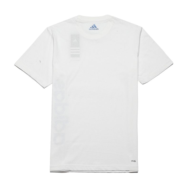 Adidas Seria Antrenament Sportiv Casual Confortabil Respirabil Tricou cu Mânecă Scurtă Bărbați Topuri Alb M67367