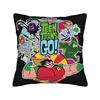 Cartoon Teen Go Square Pillow Cases Cushion Cover Vintage Polyester Decor Pillowcase for Car 45x45cm