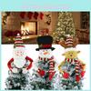 Enchanting Christmas Tree Top Topper Cover Featuring Adorable Snowman Hat Design