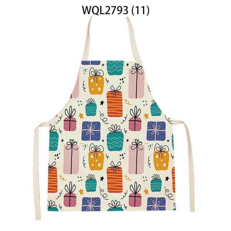 Cute Gifts Pattern Sleeveless Kitchen Aprons Home Decor Baking Accessories Household Cooking Pinafore Cleaning Tool Delantal