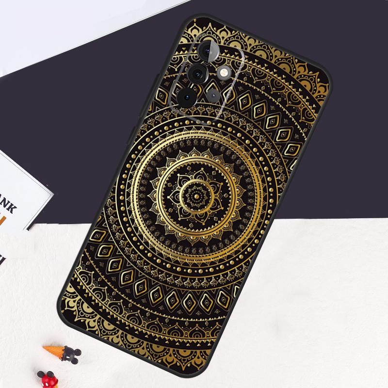 Indian Floral Henna Mandala Case For Samsung Galaxy A05 A06 A26 A16 A56 A36 A22 A32 A52 A54 A34 A14 A55 A15 A53 A33 A35