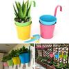 Metal Hanging Flower Pots Hanging Flower Pots with Drainage Hole for Garden Balcony Patio Home Decor 4 Pieces