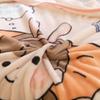 Skin Friendly Cartoon Flannel Blankets Coral Velvet Bed Blanket Bear Throw Blanket  Home