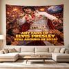 Elvis Neon Sign Versatile Wall Hanging Blanket, Home Backdrop for Wedding, Party and Video Shooting,Perfect Gift