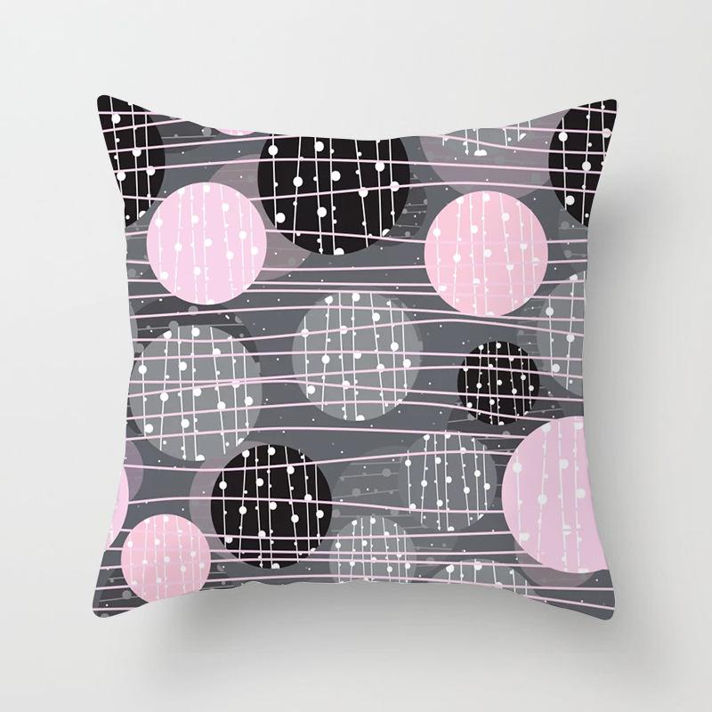 New Pink Marble Ultra-short Velvet Pillowcase Home Sofa Car Cushion Cover Can Be Selected for Your Own Pattern