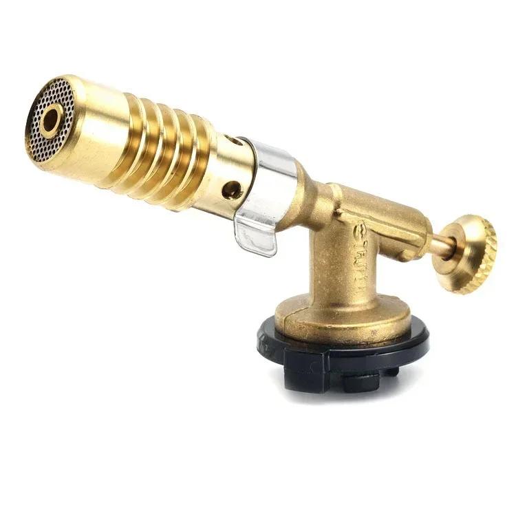 1 Pcs Gas Turbo Torch Flame Gun Flame Copper Lighter BBQ High Temperature Solder Brass Blowtorch Propane Butane Welding Torch
