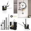 Quiet Wall Clock Replacement Movement with Long and Short Hands for Clock Making Mechanism Craft Projects Repair Parts