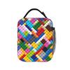 Geometrische Regenbogen Bausteine Mosaik Lunchtasche Lässige Brotdose Isolierte Tragetasche Lebensmitteltaschen Für Wasserdichte Kühltasche