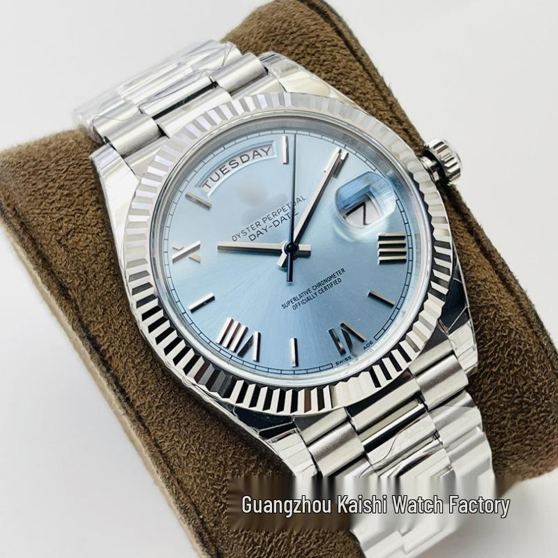 AR მამაკაცის ავტომატური მექანიკური იახტის საათი - Water Ghost სერია, კვირის ლოგი, პანდას ციფერბლატი